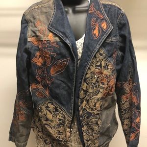 Denim Embroidered Jacket